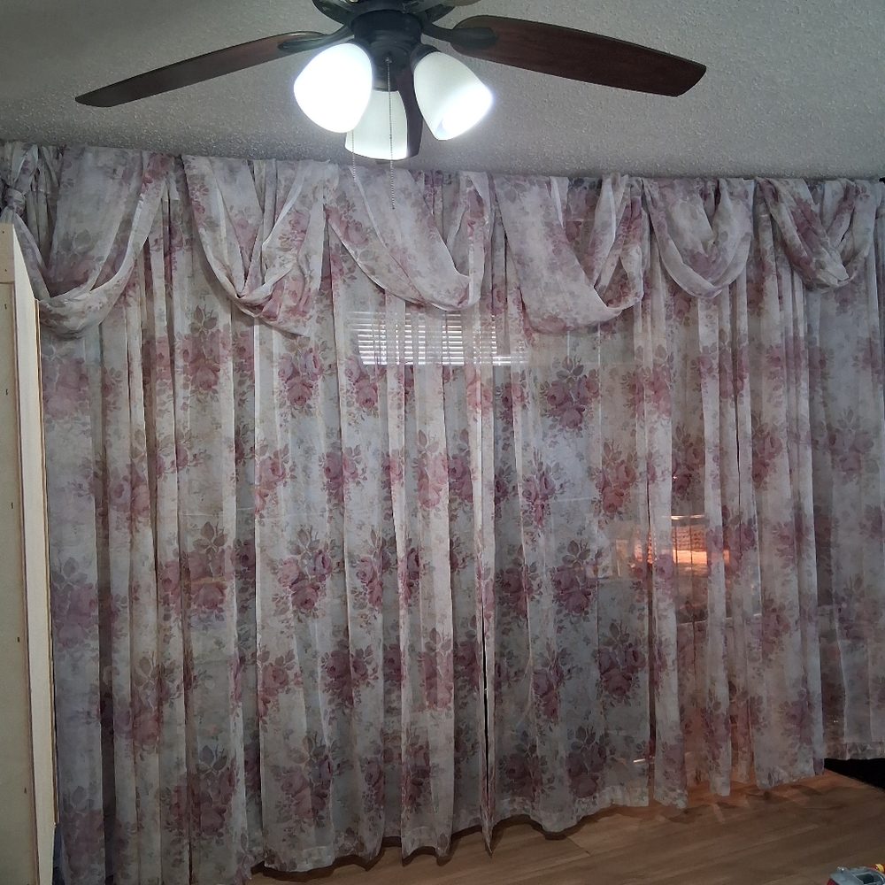 Pretty Sheer Floral Curtains - Picture 12 of 16